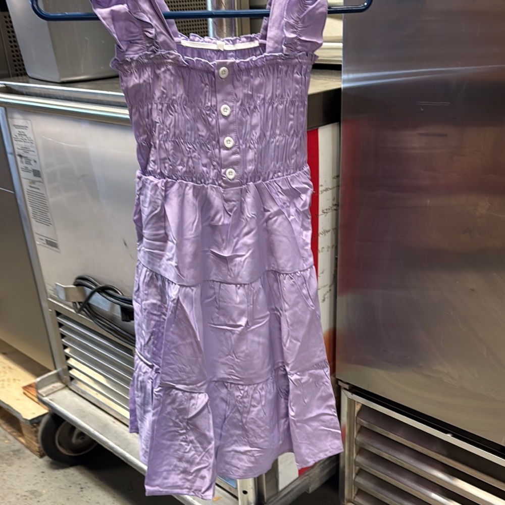 Lavender Sleeveless Kids Dress